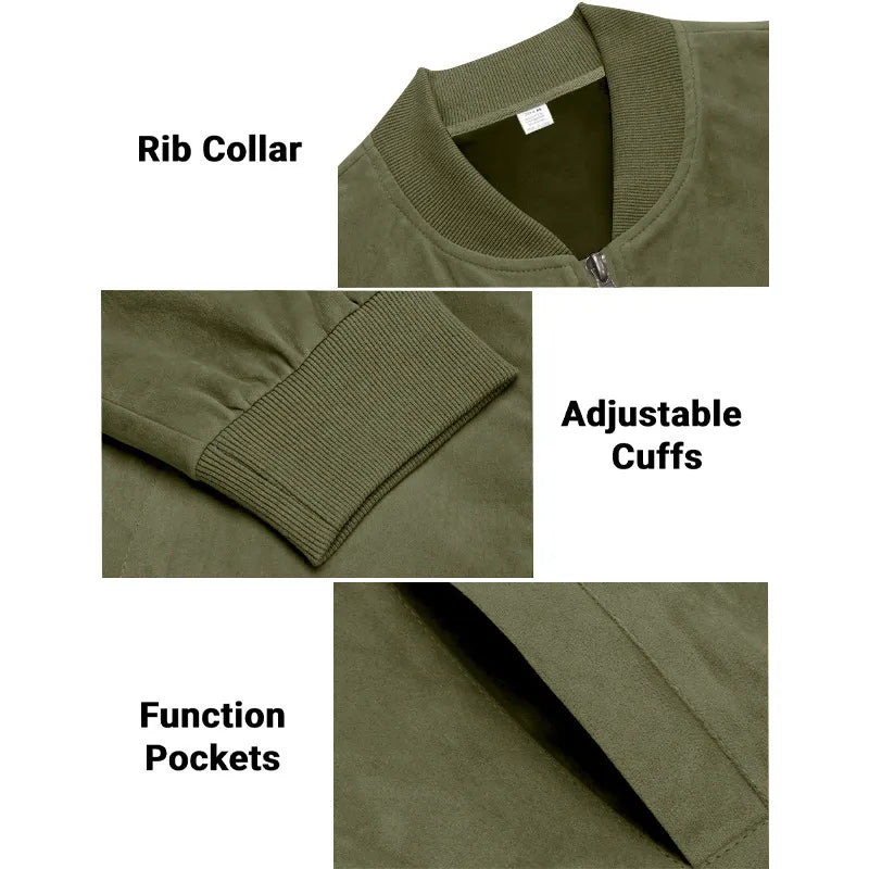 Men’s Vintage Suede Zip Jacket