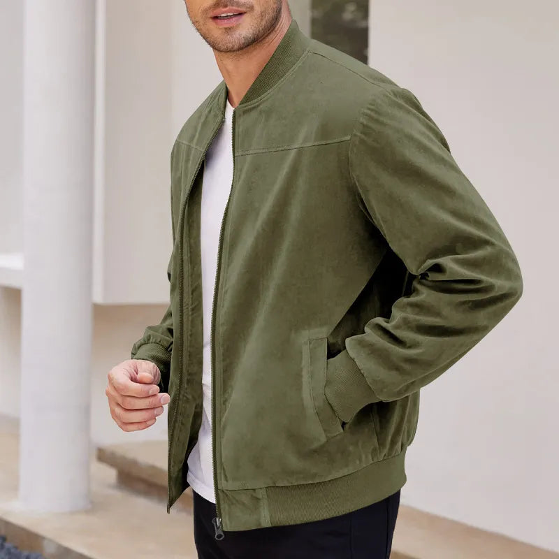 Men’s Vintage Suede Zip Jacket