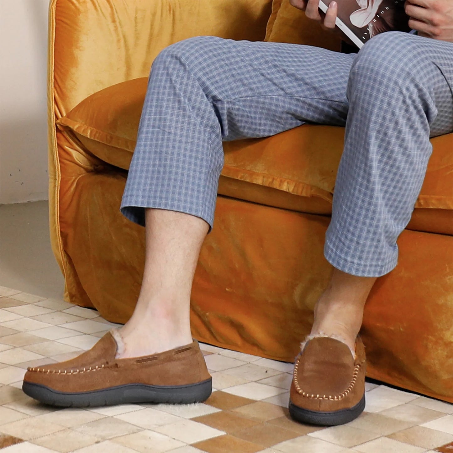 Men’s Winter Warm Fleece Lined Moccasins