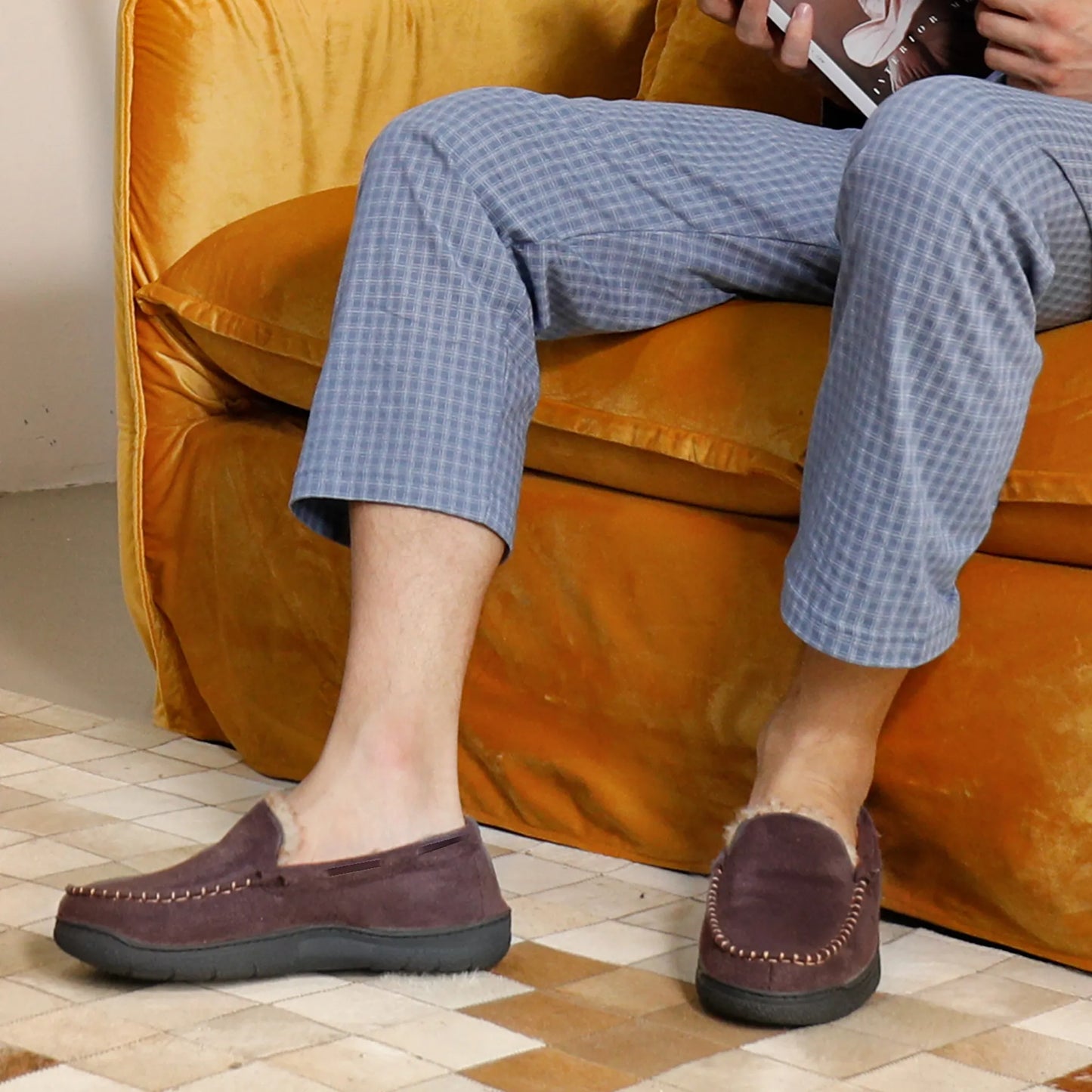 Men’s Winter Warm Fleece Lined Moccasins