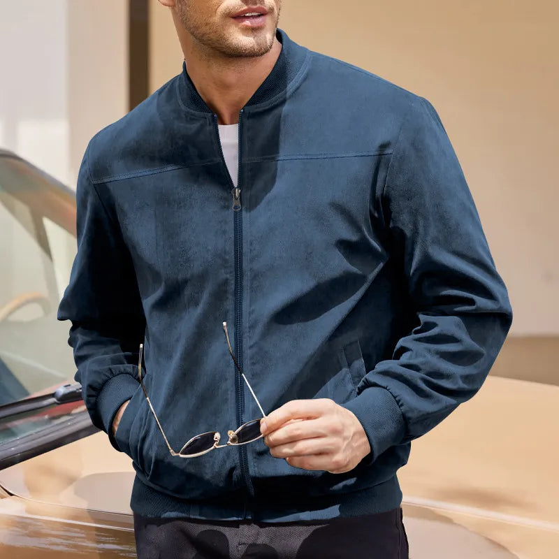 Men’s Vintage Suede Zip Jacket
