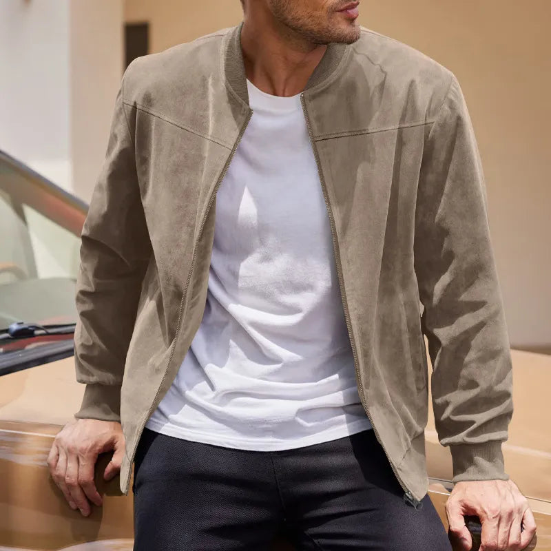 Men’s Vintage Suede Zip Jacket