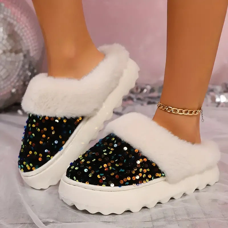 Women's Orthopaedic Plush Indoor Slippers