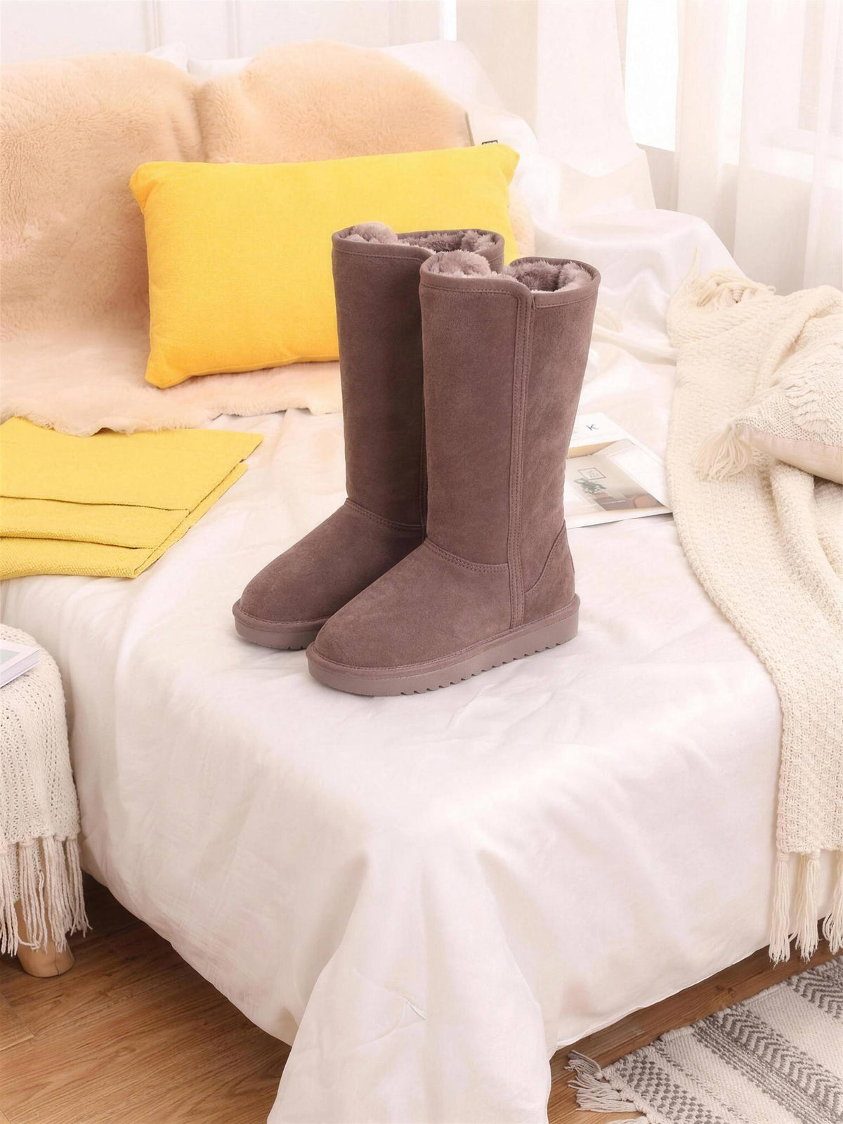 Alpine Knee-High Fur-Lined Snow Boots