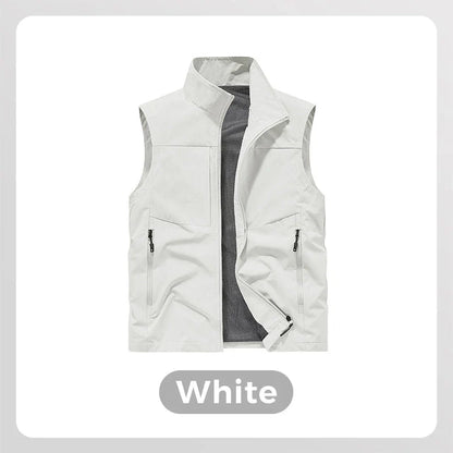 Men’s Waterproof Multi-Pocket Outdoor Utility Vest