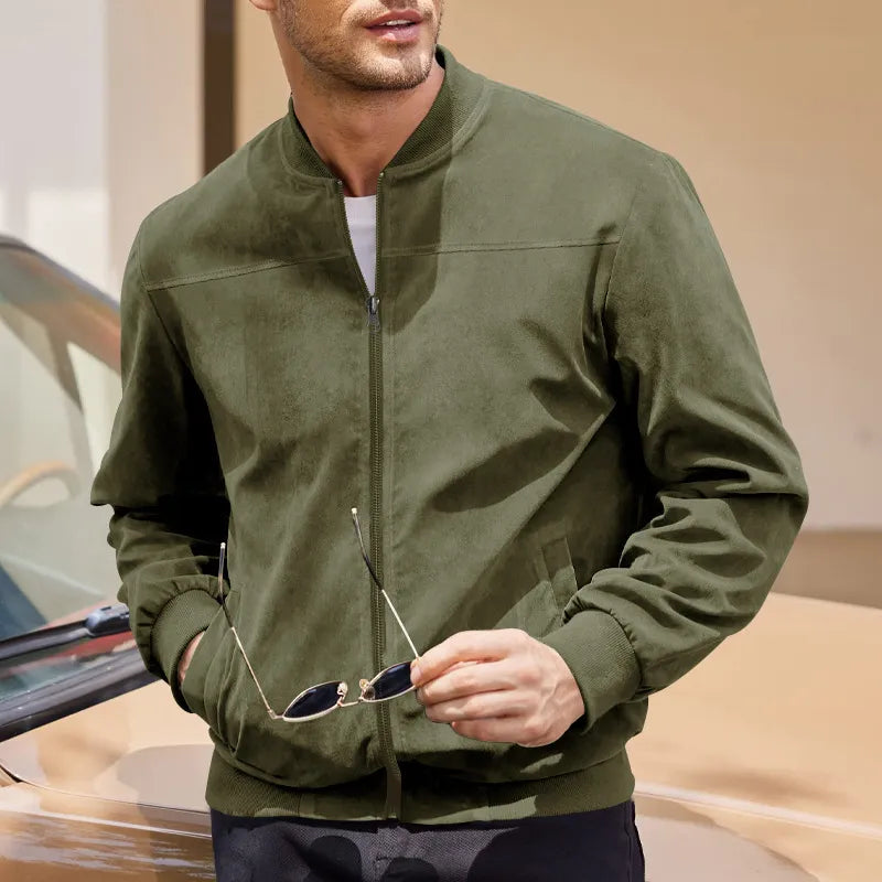 Men’s Vintage Suede Zip Jacket