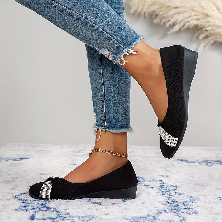 Women's Lightweight Rhinestone Orthopaedic Wedge Shoes