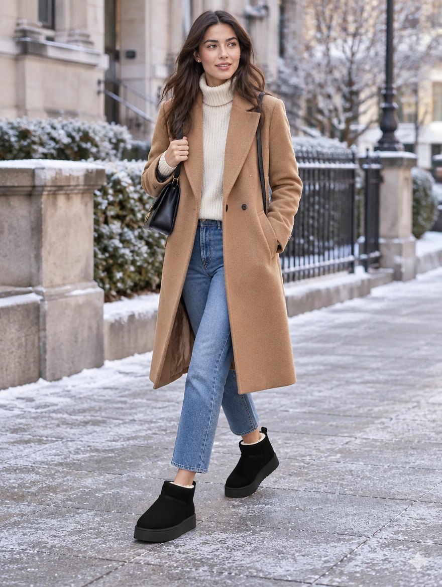 Plush Wool Low-Cut Winter Boots