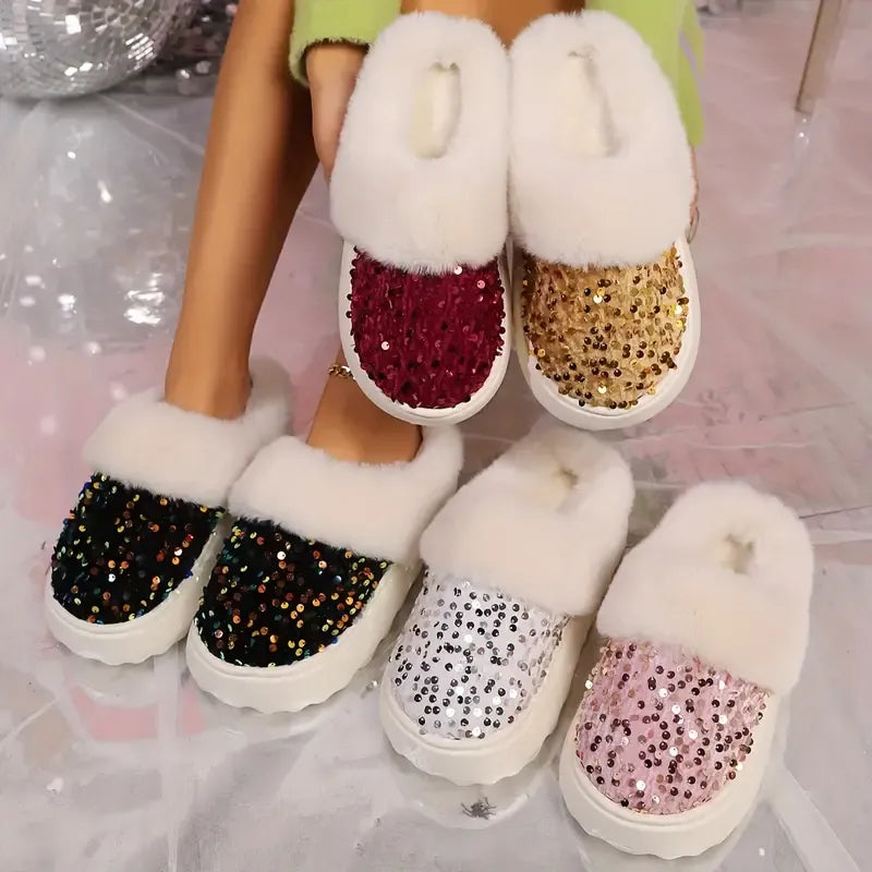 Women's Orthopaedic Plush Indoor Slippers