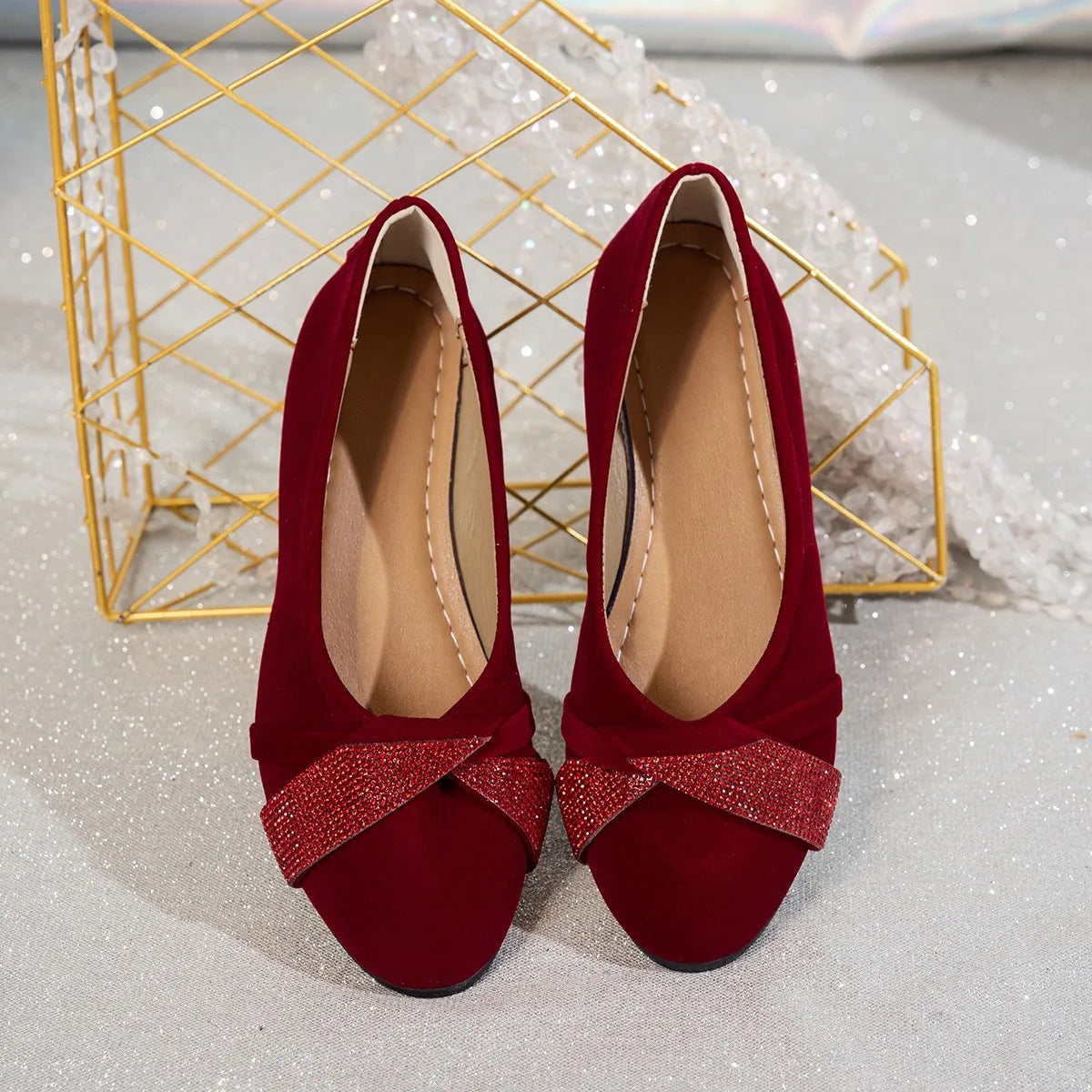 Women's Lightweight Rhinestone Orthopaedic Wedge Shoes