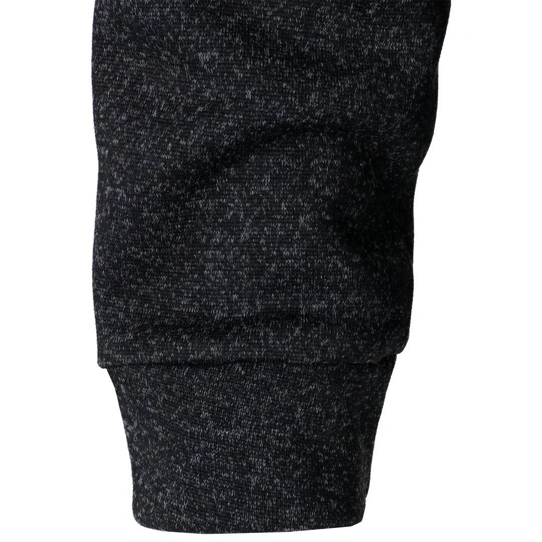 Modern Knit Button-Collar Sweater