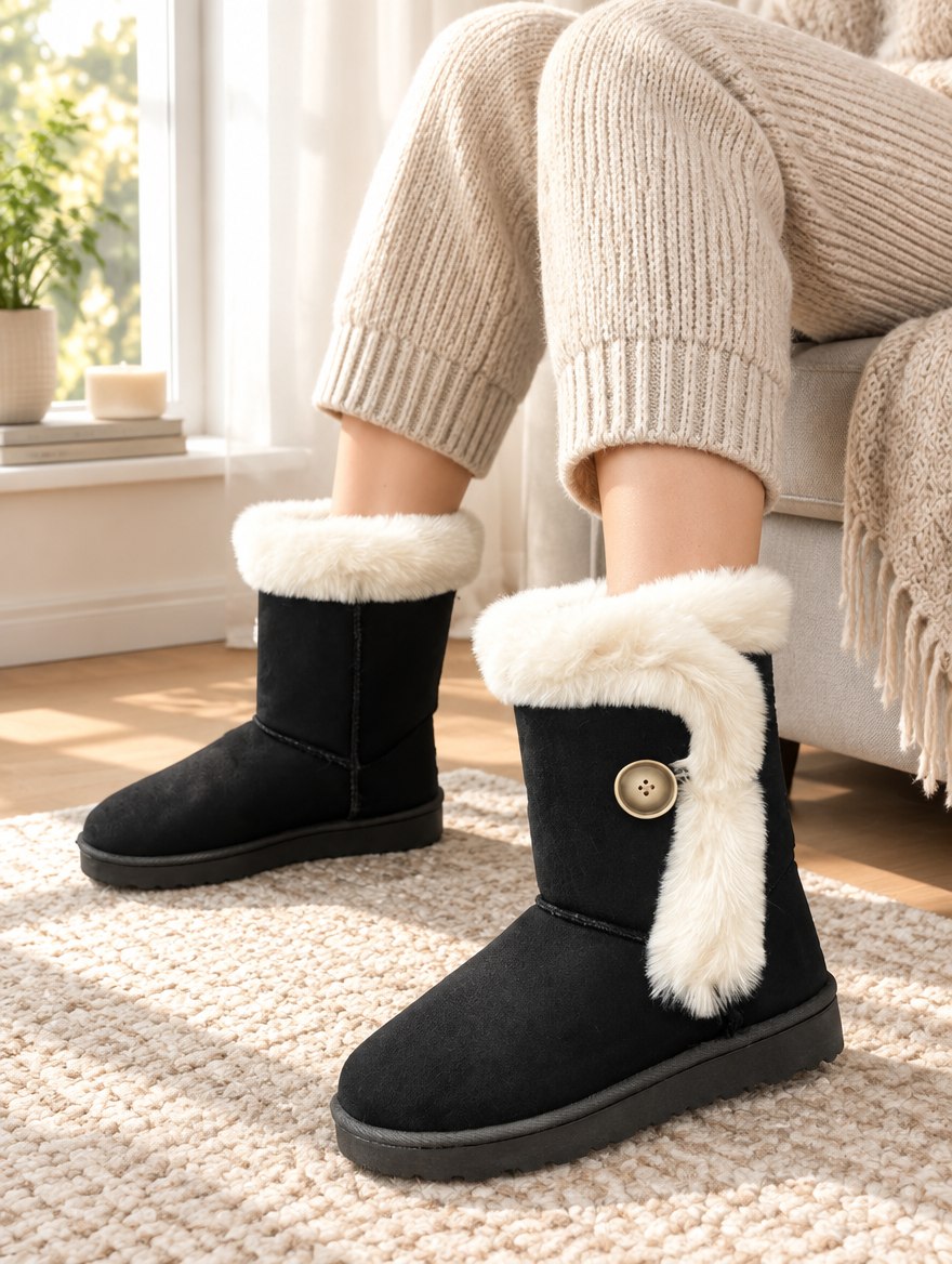 Featherlight Round-Toe Winter Boots