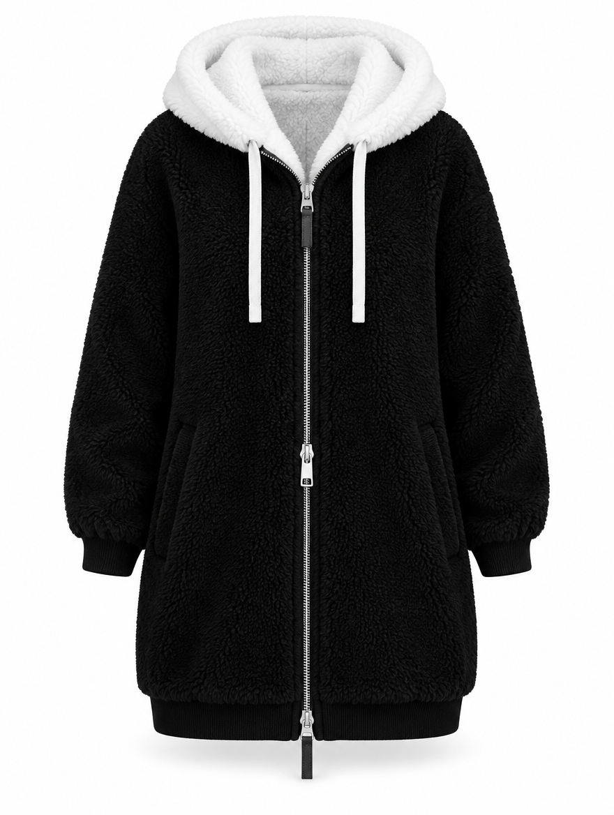 Soft Fleece Hooded Zip Jacket
