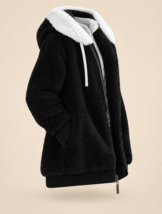 Soft Fleece Hooded Zip Jacket