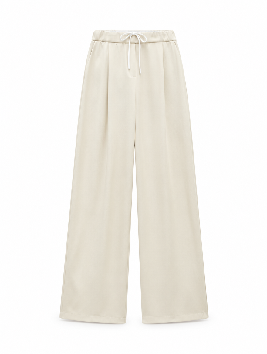 High-Waisted Baggy Wide Pants