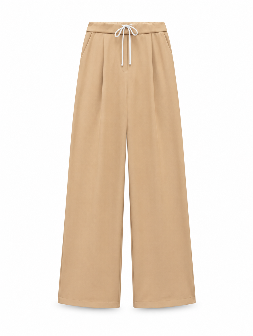 High-Waisted Baggy Wide Pants