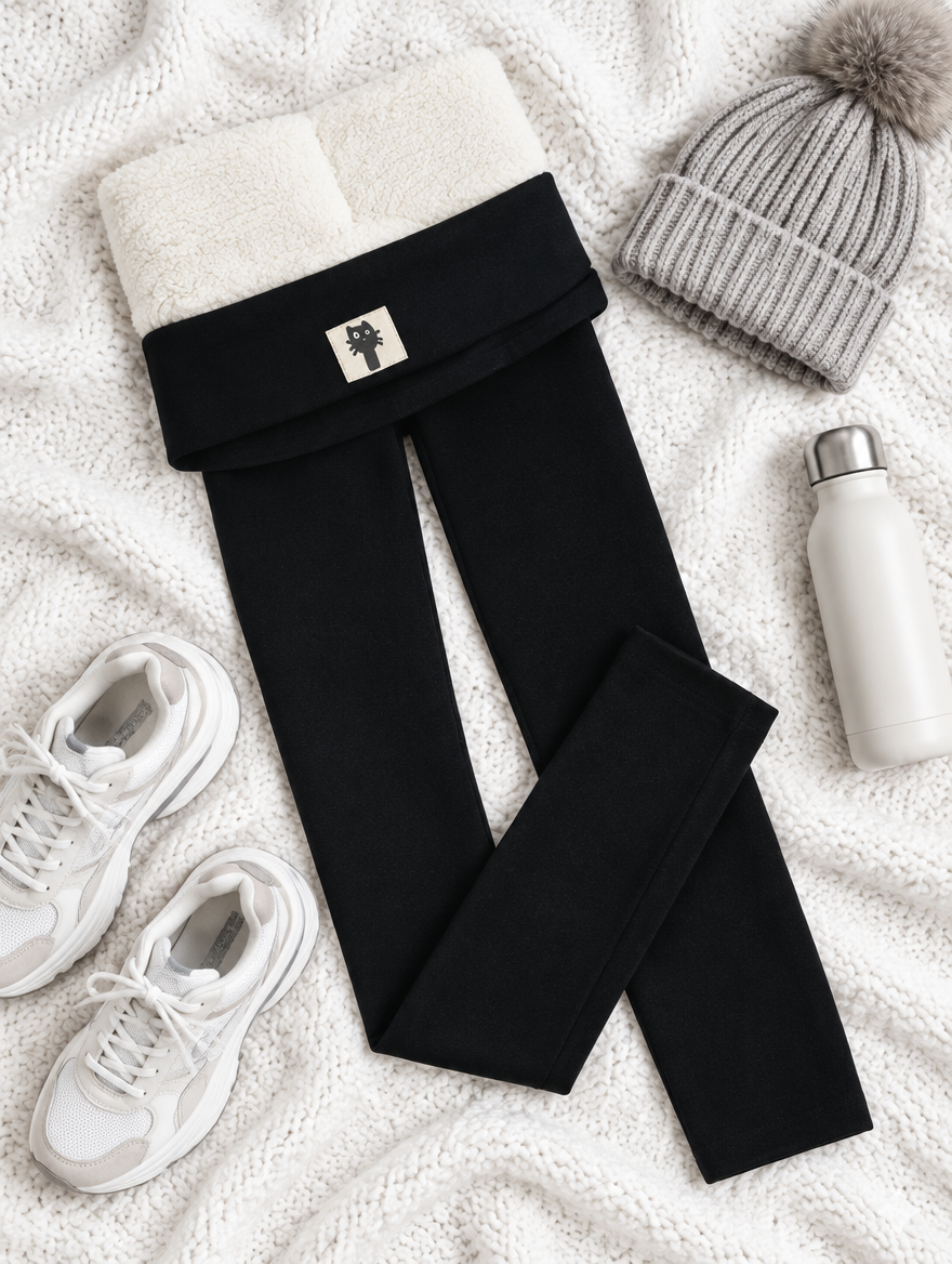 Fleece-Lined Jogger Leggings