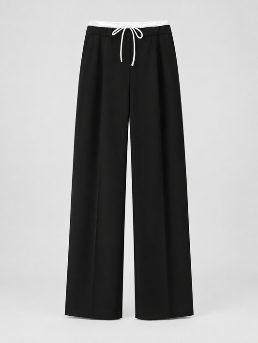 High-Waisted Baggy Wide Pants