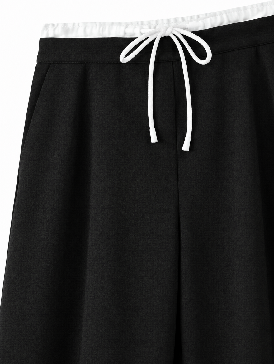 High-Waisted Baggy Wide Pants
