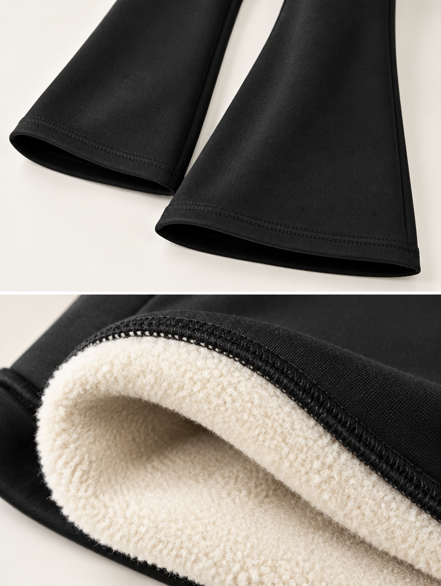 Fleece-Lined Flare Leggings