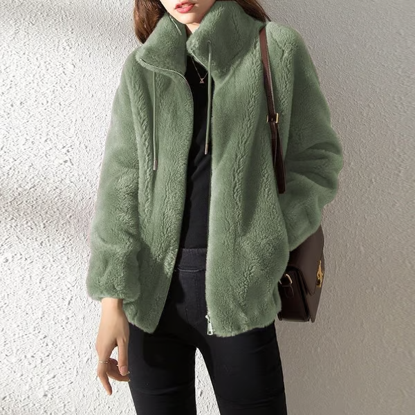 🔥Padded Coat Stand-collar Double-faced Fleece Jacket