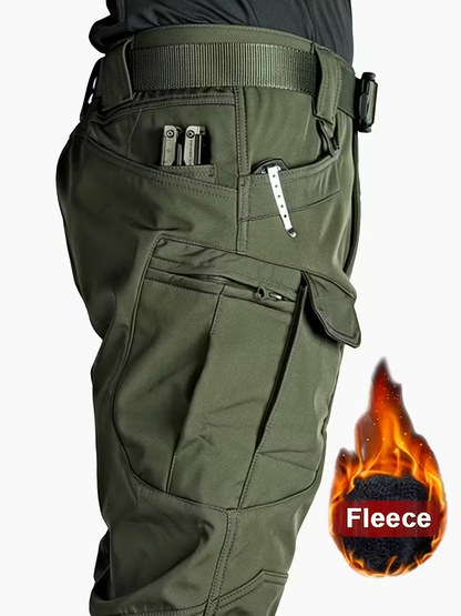 Men’s Winter Tactical Fleece-Lined Cargo Pants
