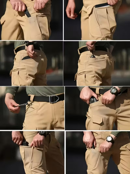 Men’s Winter Tactical Fleece-Lined Cargo Pants